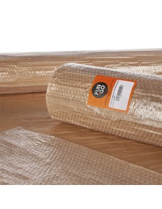 BURBUJA TRANSP.+PAPEL KRAFT 1, 20X10M