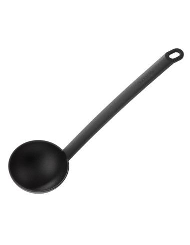 CUCHARON SOPA NYLON NEGRO 32 CM.