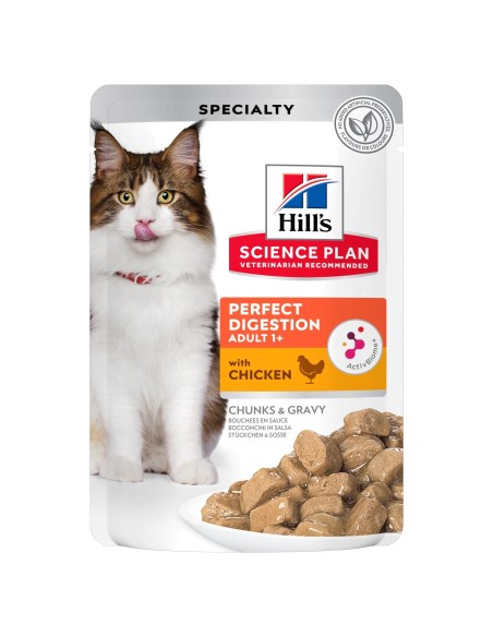 Hills SP Feline Adult Perfect Digestion Pollo Bolsita 85 gr