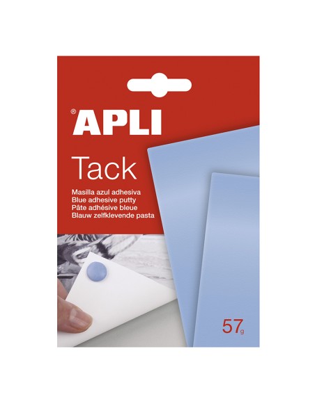 MASILLA ADHESIVA APLI TACK AZUL 57 GR.