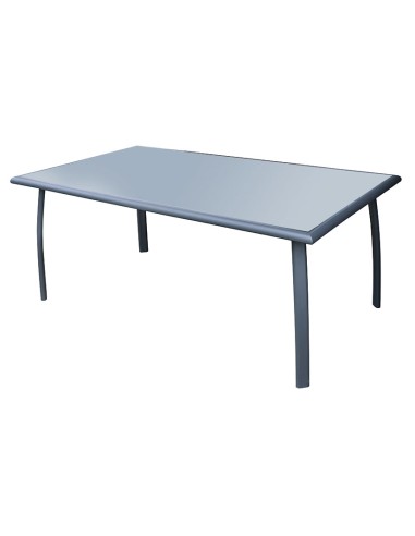 MESA ALUMINIO 180X100X73 CM ANTRACITA