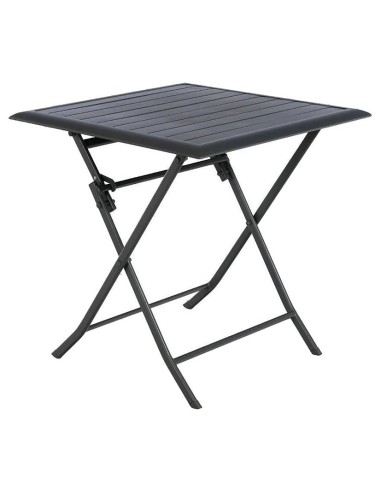 MESA ALUMINIO PLEGABLE 70X70 CM. GRAFITO