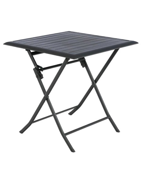 MESA ALUMINIO PLEGABLE 70X70 CM. GRAFITO
