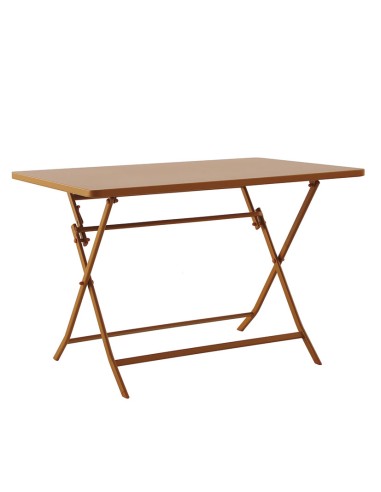 MESA METÁLICA 110X70XH70 CM. OCRE