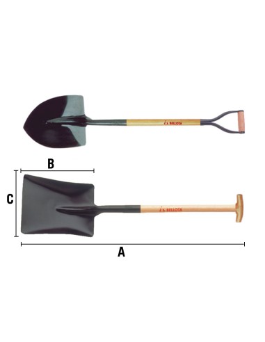 PALA CARRADA MGO.ANILLA Nº2 BELLOTA