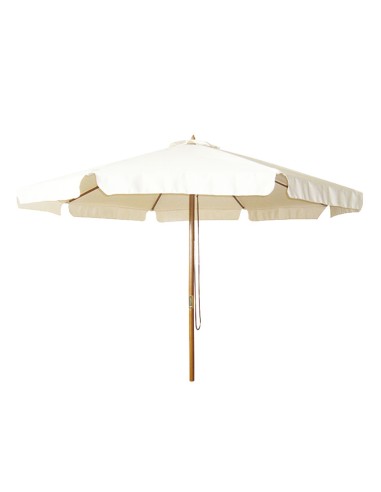 PARASOL MADERA 3 M CRUDO.POLEA