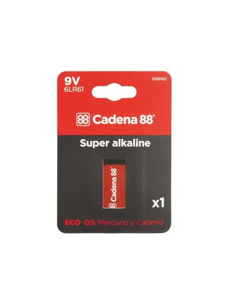 PILA ALCALINA 6LR61 - BL.1 CADENA 88