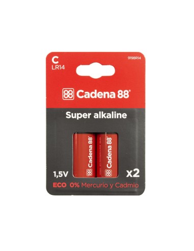 PILA ALCALINA C - LR14 BL.2 CADENA 88