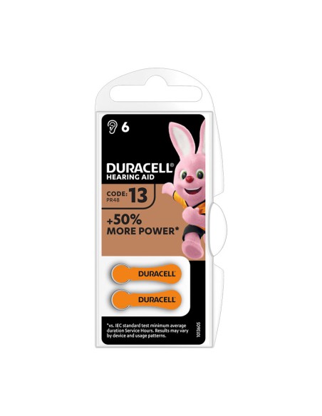 PILA AUDIFONO DA 312 DURACELL 6 UNIDADES