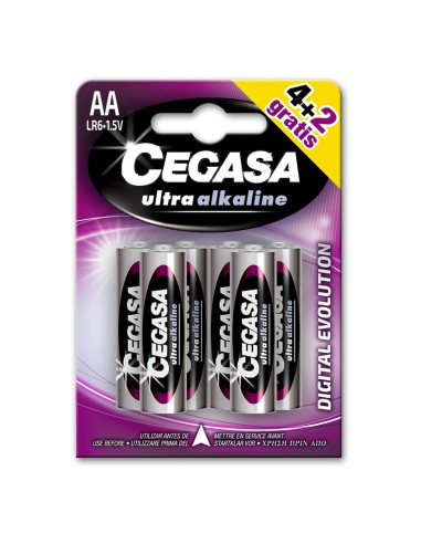 PILAS ULTRA ALCALINAS LR06 CEGASA BL.4+2