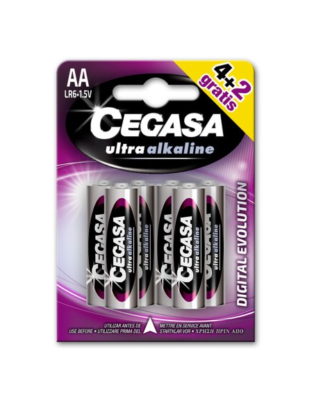 PILAS ULTRA ALCALINAS LR06 CEGASA BL.4+2