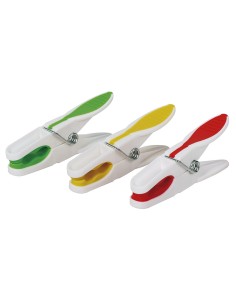 PINZAS ROPA. PACK 12 PZ. PLAST.BI-INYECC