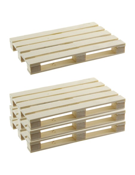 POSAVASOS PALE DE MADERA, 4 UN