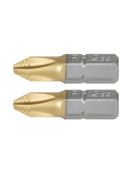 PUNTAS 25MM.TITANIUM PHILLIPS Nº3 JGO.2