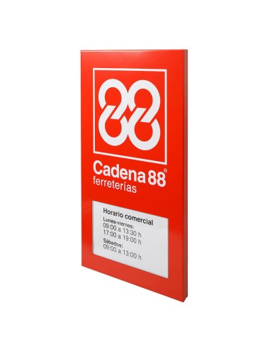 ROTULO CADENA88 FERRETERIAS C/HORARIO