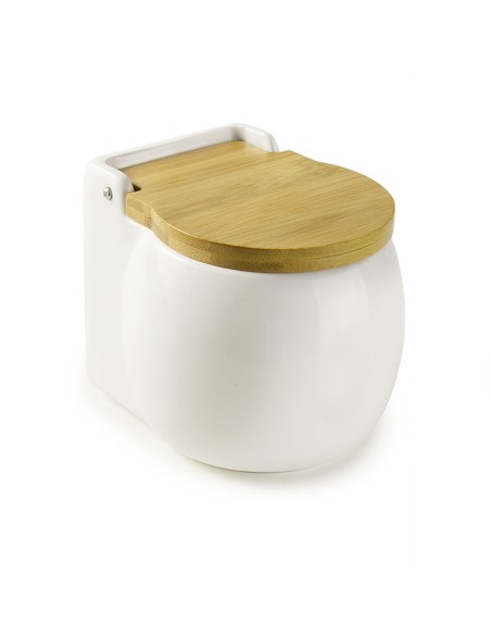 SALERO REDONDO CERAMICA TAPA BAMBOO