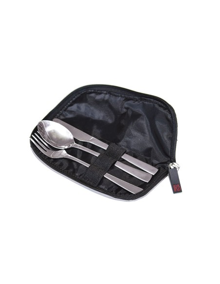 SET CUBIERTOS INOX C/FUNDA DISPLAY. IRIS
