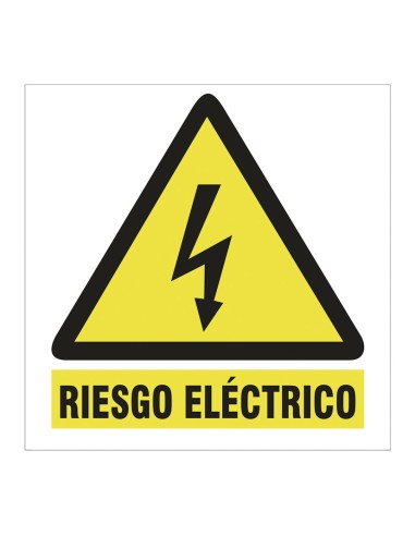 SEÑAL 100X100 ADHESIVO RIESGO ELECT