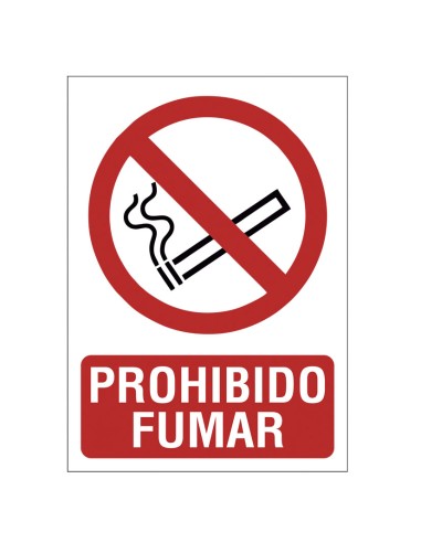 SEÑAL 210X297 PVC PROHIBIDO FUMAR