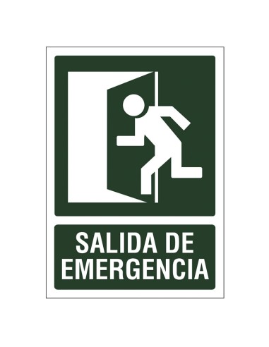 SEÑAL 210X297 PVC SALIDA EMERGENCIA