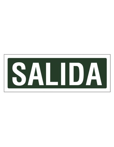 SEÑAL 297X105 PVC SALIDA