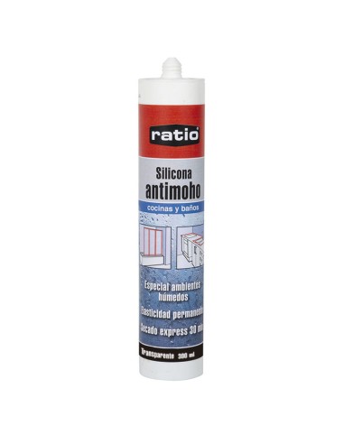 SILICONA COCIN.BAÑOS RATIO TRANS.300 ML.