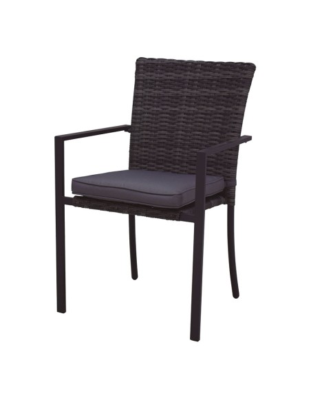 SILLA ACERO/RATÁN