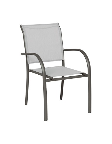 SILLA ALUM/ACERO TEXTIL.GRAFITO/GRIS