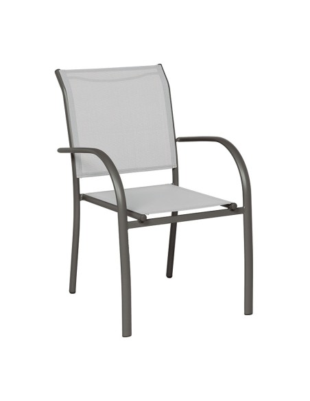 SILLA ALUM/ACERO TEXTIL.GRAFITO/GRIS