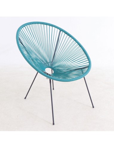 SILLÓN RATÁN SINTÉTICO TURQUESA