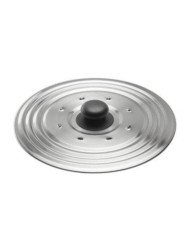 TAPADERA ANTIVAHO ACERO INOX.22 CM.