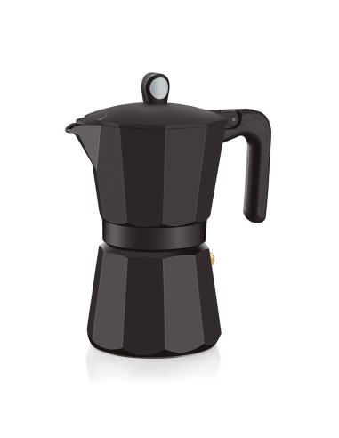 CAFETERA ALUM.INDUCTION NOIR 12 TZ.MONIX