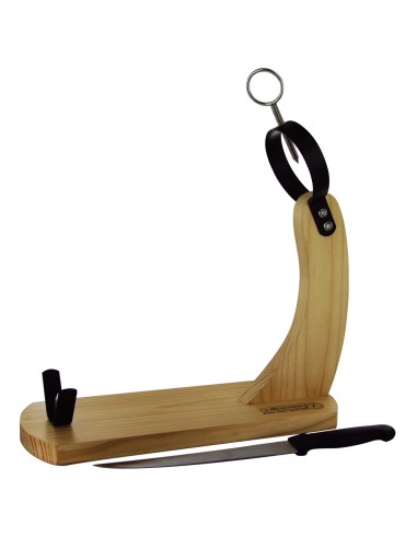 JAMONERO MADERA + CUCHILLO
