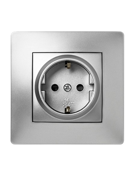 TOMA CORRIENTE HABITAT15 16A-250V ALU.
