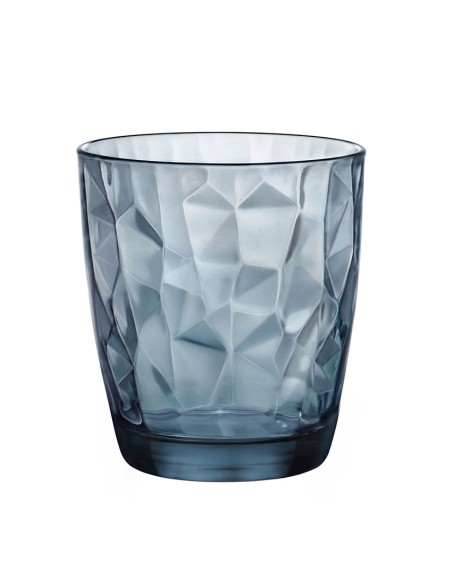 VASOS VIDRIO DIAMOND AZ.30,5CL. JGO.6 U.