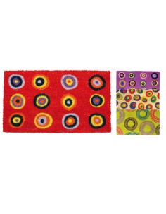 FELPUDO COCO BCO.BASE PVC 40X70CM.