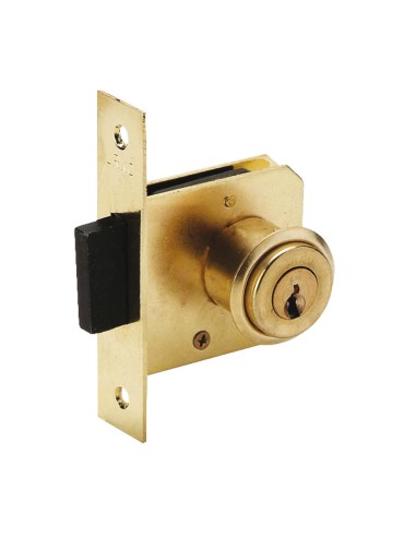 CERRADURA N.22 DE 30 MM LATONADA