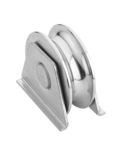 POLEA HIERRO C/SOPORTE.  80x20 mm.