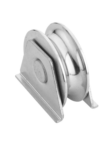 POLEA HIERRO C/SOPORTE.  80x20 mm.