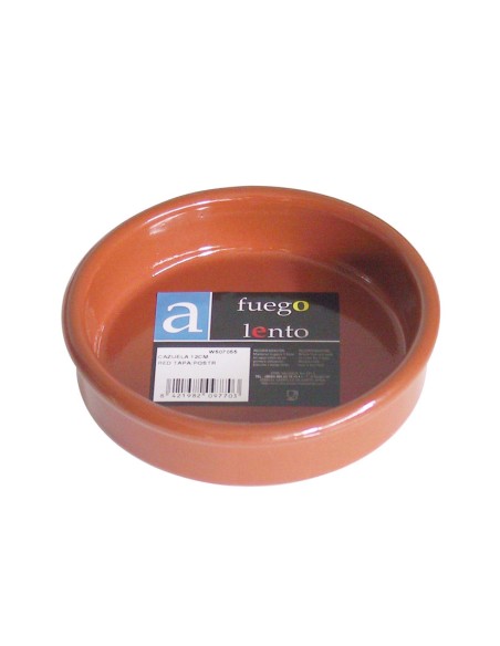 CAZUELA BARRO POSTRE S/ASA 12 CM.