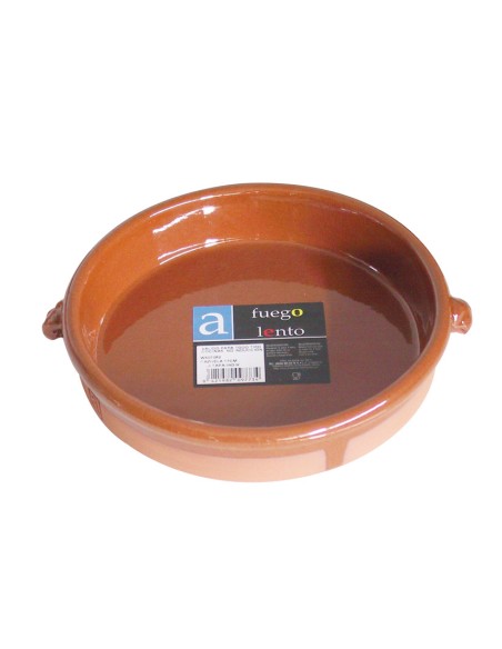 CAZUELA BARRO REDONDA S/ASAS 17 CM.