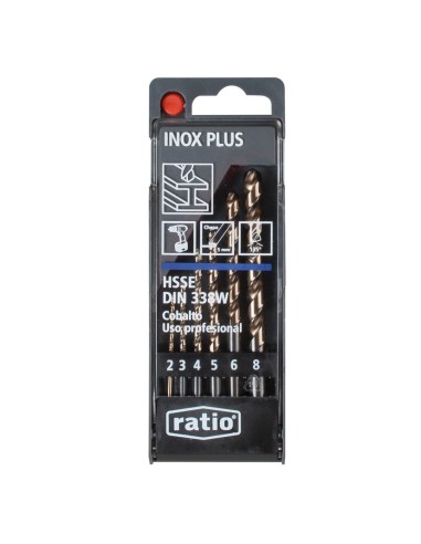 BROCAS INOX.PLUS HSSCO JGO.6  RATIO
