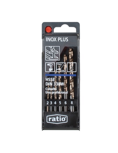 BROCAS INOX.PLUS HSSCO JGO.6  RATIO