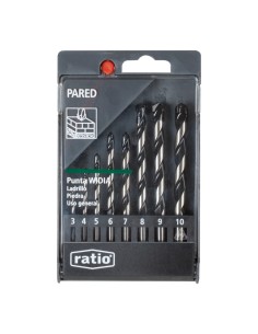 BROCAS P/PARED JGO. 8  RATIO
