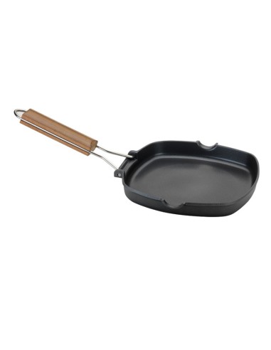 ASADOR PLANCHA ALUM. FUNDIDO 20X20 CM.