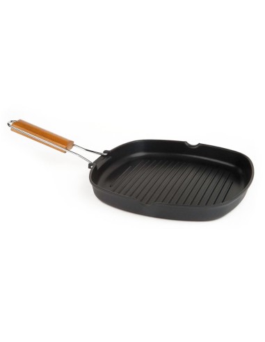 ASADOR GRILL ALUM. FUNDIDO 28X28 CM.