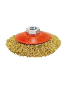 CEPILLO CONICO A.LATONADO ONDULADO 95MM.