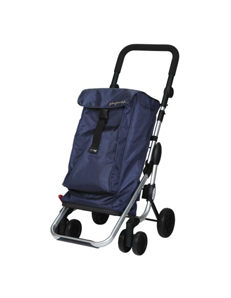 CARRO COMPRA PLEGABLE GO UP PROMO AZUL
