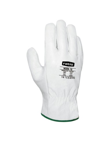 GUANTE PIEL FLOR COLOR BLANCO TALLA 9