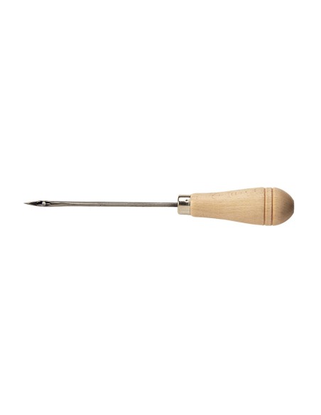 PUNZON C/AGUJERO,MANGO MADERA,17